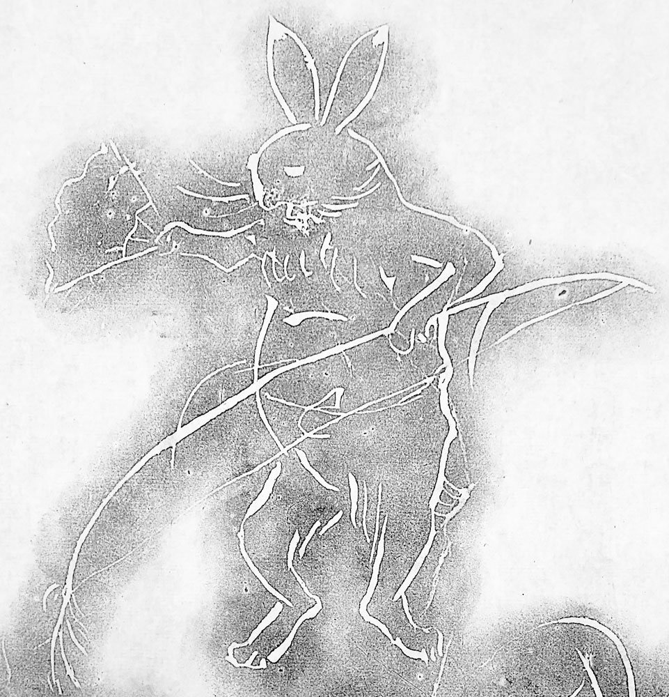 鳥獣戯画兎
